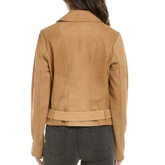 Bernardo Leather Moto Jacket XS Cognac - Picture 2 of 13